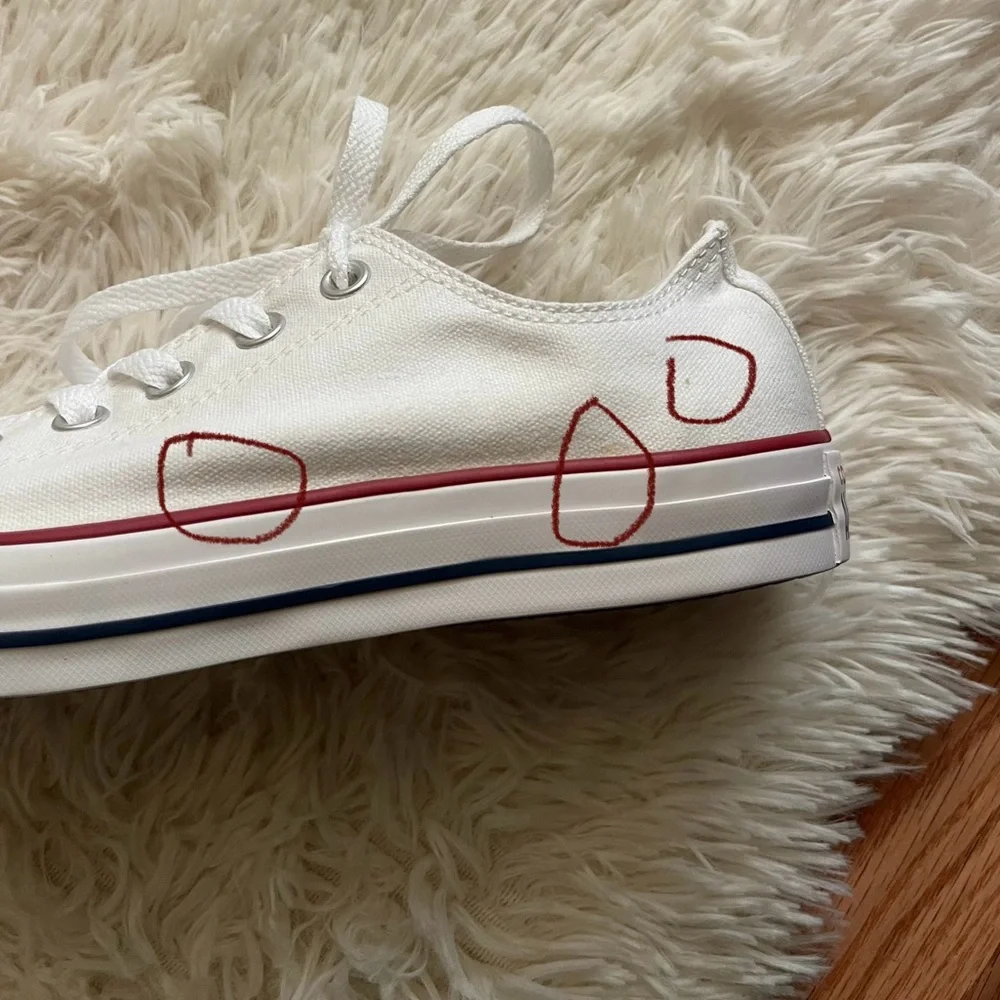 White Converse All Stars W9/M7 *read description*